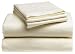 Pike Street Solid Flannel Full Sheet Set, Ivory