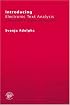 Introducing Electronic Text Analysis: A Pratical Guide for Language and Literary Studies
