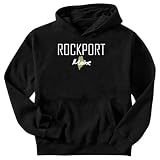 Sweatshirt Black " Rockport City - Map State " Maine Usa City