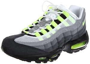 Nike AIR MAX 95 OG Mens Running Shoes 554970-174 (10 D(M) US, White / Neon Yellow-Black-Anthracite)