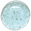 Clear Spanish Large Ocean Sea Life Recycled Glass Serving Dish 12"D