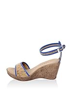 Dolceamore Sandalias de cuña (Azul)