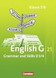 Produkt-Bild: English G 21 - Grundausgabe D/Erweiterte Ausgabe D: Band 3/4: 7./8. Schuljahr - Grammar and Skills