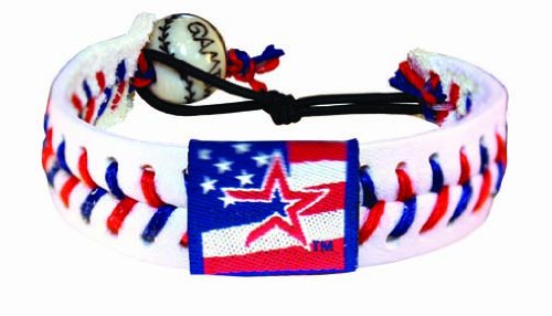 MLB Houston Astros Stars and Stripes Classic Baseball Bracelet