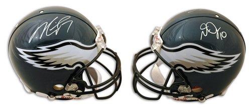 DeSean Jackson & Michael Vick Autographed/Hand Signed Philadelphia Eagles Dual Signed Proline Helmet