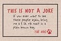 This is Not a Joke Pet Doormat|M60