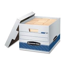 Bankers Box Stor/File Medium-Duty Storage Boxes, Letter/Legal, 12 Pack (00789)