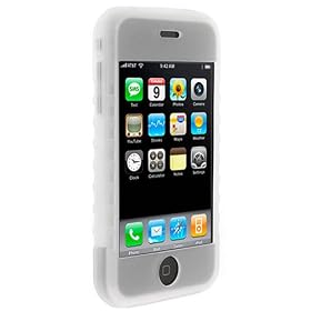 Apple iPhone Skin Case White included Screeen Protector and Cloth