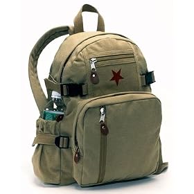 Rothco Vintage Mini Star Backpack - Khaki by 