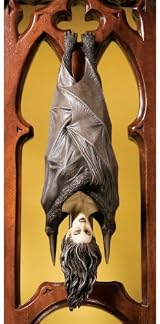 Gothic Vampire Bat Beauty Wall Sculpture Statue Figurine