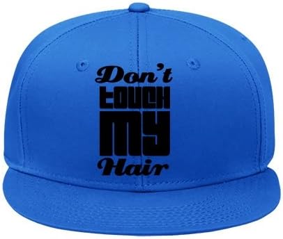 Male/female Dont Touch My Hair Blue Hip Hop Cap Hat Adjustable Snapback Cotton
