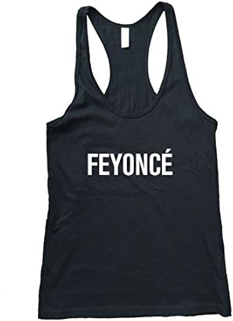 RexLambo Women's Feyonce Racerback Tank Top S Black