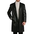 BGSD Men's Classic Leather Walking Coat in Black or Brown - Regular & Tall