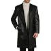 BGSD Men's Classic Leather Walking Coat in Black or Brown - Regular & Tall