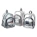 Standard Transparent Backpack, Red Piping