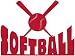 Scrapbook 101 Shape Cardstock Die Cuts, Softball
