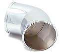 Spectre 8738 Chrome Modular 45-Degree Elbow Air Intake Tube - 3-Inch Diameter