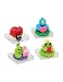 Valentine's Day Bubblegum Buddies - 4 Cute Valentine Themed Bubblegum Figures, Ladybug, Blue Bird, Snail, and Frog Prince, 3 Great Flavors, Perfect for Your Valentine!