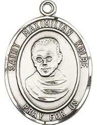 St. Maximilian Kolbe Large Sterling Silver Medal