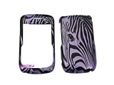 Premium Hard Snap-on Crystal Case for Blackberry 8520 Curve/Gemini-Black Zebra Print-PZF