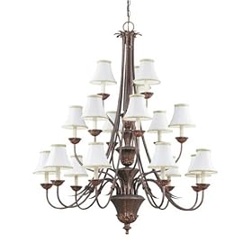 Thomas Lighting - M2138-23 : Pacifica Three-tier, eighteen-light chandelier by Thomas Lighting