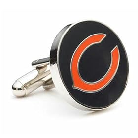 Chicago Bears NFL Logo'd Executive Cufflinks w Jewelry Box