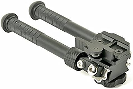 LatentDirect Bipod Tactical 6.5 - 9 inch CNC QD Flat Adjustable (Black)