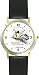 Habit 1 - Imagination Is (English Text) - DELUXE TWO-TONE WATCH from THE 7 HABITS - WATCH COLLECTION BY WATCHBUDDY&reg; - Arabic Numbers - Black Leather Strap-Size-Women's Size-Small