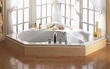 American Standard 1730.018C Everclean Colony Corner Whirlpool, White