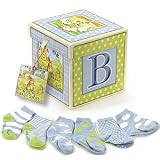 Snuggle Bunny Blue 6 pairs of newborn socks