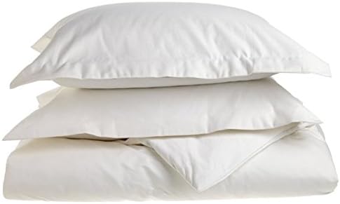 New Luxurious 600 Thread Count 3PC Duvet Set in Solid White Twin 100% Egyptian Cotton