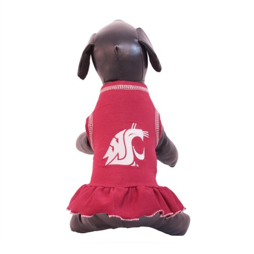 NCAA Washington State Cougars Cheerleader Dog Dress (Team Color, Large) at Amazon.com