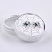 Black Widow Jeweled Spider Earings (Aquamarine Blue) by Two's Company