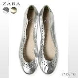 (ザラ)ZARA レディース ラウンドトゥ パンプス「2890-201」ZARA ザラ パンプス フラットシューズ バレーシューズ ローヒール ペタンコ 靴 レディース アウトレット 訳あり pumps flat shoes ladies outlet H＆M 激安 格安 円高還元 格安