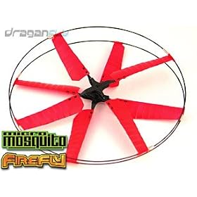 1 Red Main Rotor Set (1 Upper + 1 Lower Rotor Blades) For FireFly and Micro Mosquito RC Helicopters by Interactive Toy