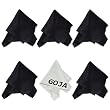 (6 Pack) MagicFiber Ultra Fine Goja Microfiber Cleaning Cloths for LCD screen, Camera Lens, Glasses and other delicate surfaces (5 Black, 1 Grey / Premium 200mg) Removes fingerprints and oil with just a swipe! Perfect for Tablets (iPad, Xoom, Galaxy Tab, Kindle, Nook), Cell Phone (iPhone, HTC, Droid, Android, Blackberry) Laptop and LCD TV screens