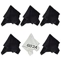 (6 Pack) MagicFiber Ultra Fine Goja Microfiber Cleaning Cloths for LCD screen, Camera Lens, Glasses and other delicate surfaces (5 Black, 1 Grey / Premium 200mg) Removes fingerprints and oil with just a swipe! Perfect for Tablets (iPad, Xoom, Galaxy Tab, Kindle, Nook), Cell Phone (iPhone, HTC, Droid, Android, Blackberry) Laptop and LCD TV screens