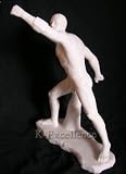 THE BORGHESE GLADIATOR Classical Greek Roman Fine Art Male Nude Sculpture Statue
