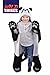 Fin Fun Wild Things Bam Bu Panda Bear Wearable Hooded Blanket