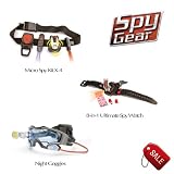 Spy Gear Junior Intelligence Officer Bundle - Set of 3 Spy Toys: Micro Spy Kit X-4, Ultimate 8-in-1 Spy Watch and Night Goggles - Includes Exclusive Discount Card Good Towards Future Spy Gear Purchases - Wild Planet Toys