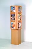 Luggage Pros 12 Magazine/24 Brochure Rotary Floor Display