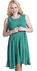 Chiffon/Polyamide Sleeveless  Dress