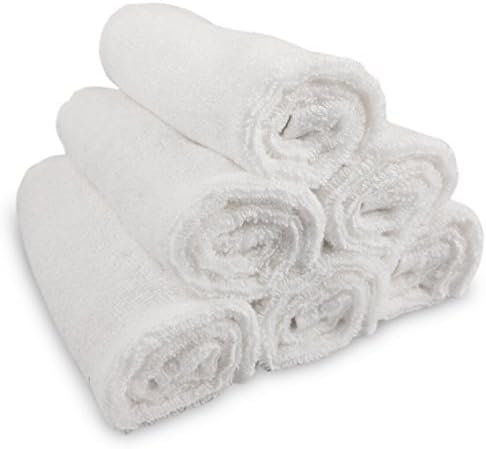 100% Bamboo Fiber Face Towel Washcloth, Unbelievably Soft,, Hypoallergenic, Super Absorbent, Anti-Microbial, Odor Resistant, Biodegradable, Eco-Friendly, 13" X 13" (Pure White) (1 Pack)