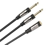 Monster CableLinks Y-Adapter, 1/4 St Female to (2) 1/4 Mono Male (MCL FST2M)