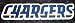 San Diego Chargers Team Name NFL Car Magnet