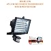 LED Low Energy Flood Light With PIR Sensor, Black Diecast Aluminium Body, IP44 Rated