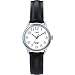 Timex Womens Basic Round Black Leather Strap Charcoal - Timex T20441 Timex Womens Basic Round Black Leather Strap Charcoal - Timex T20441