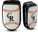 COLORADO ROCKIES LEATHER BASEBALL CELL CASE