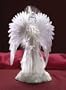 Angel Lamp: Frosted Angel Light with Fiber Optic Wings - Aspen Country Store