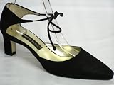 Womens Anne Klein Black Ankle Tie Pumps